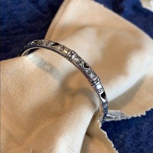Brighton Silver Heart Bangle